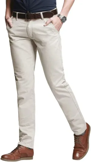 Match Men's Slim Tapered Stretchy Casual Pants
