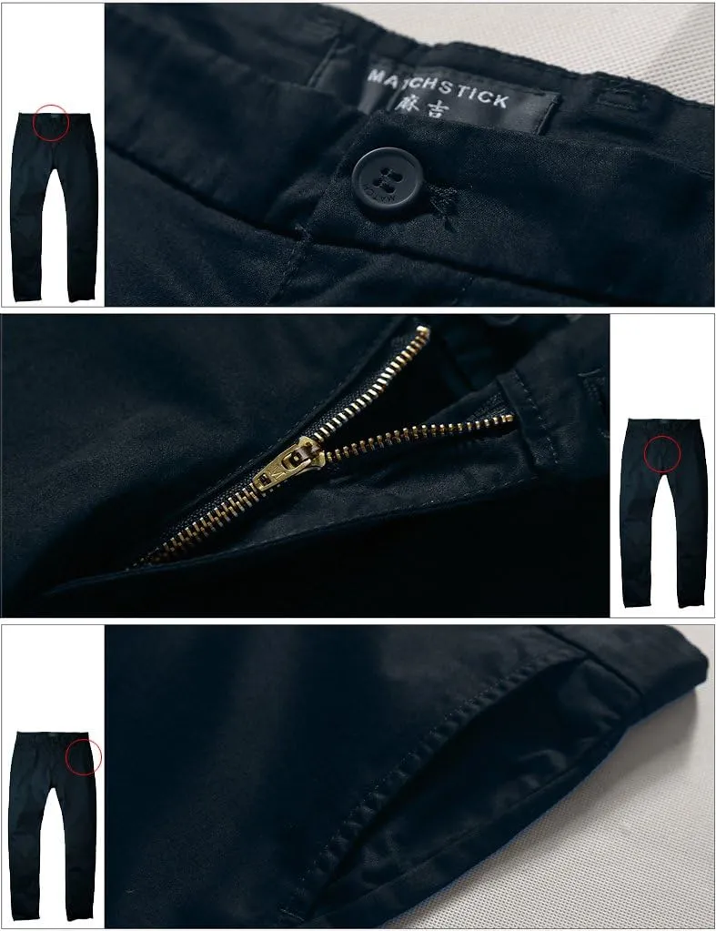 Match Men's Slim Tapered Stretchy Casual Pants
