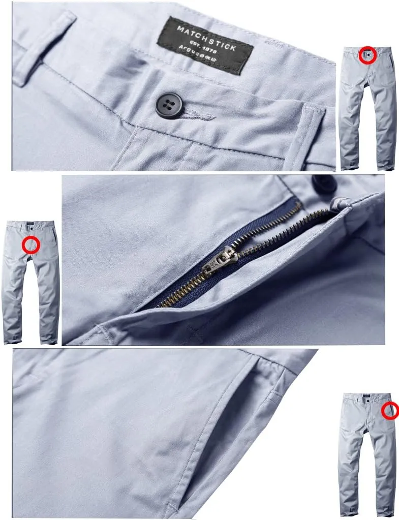 Match Men's Slim Tapered Stretchy Casual Pants