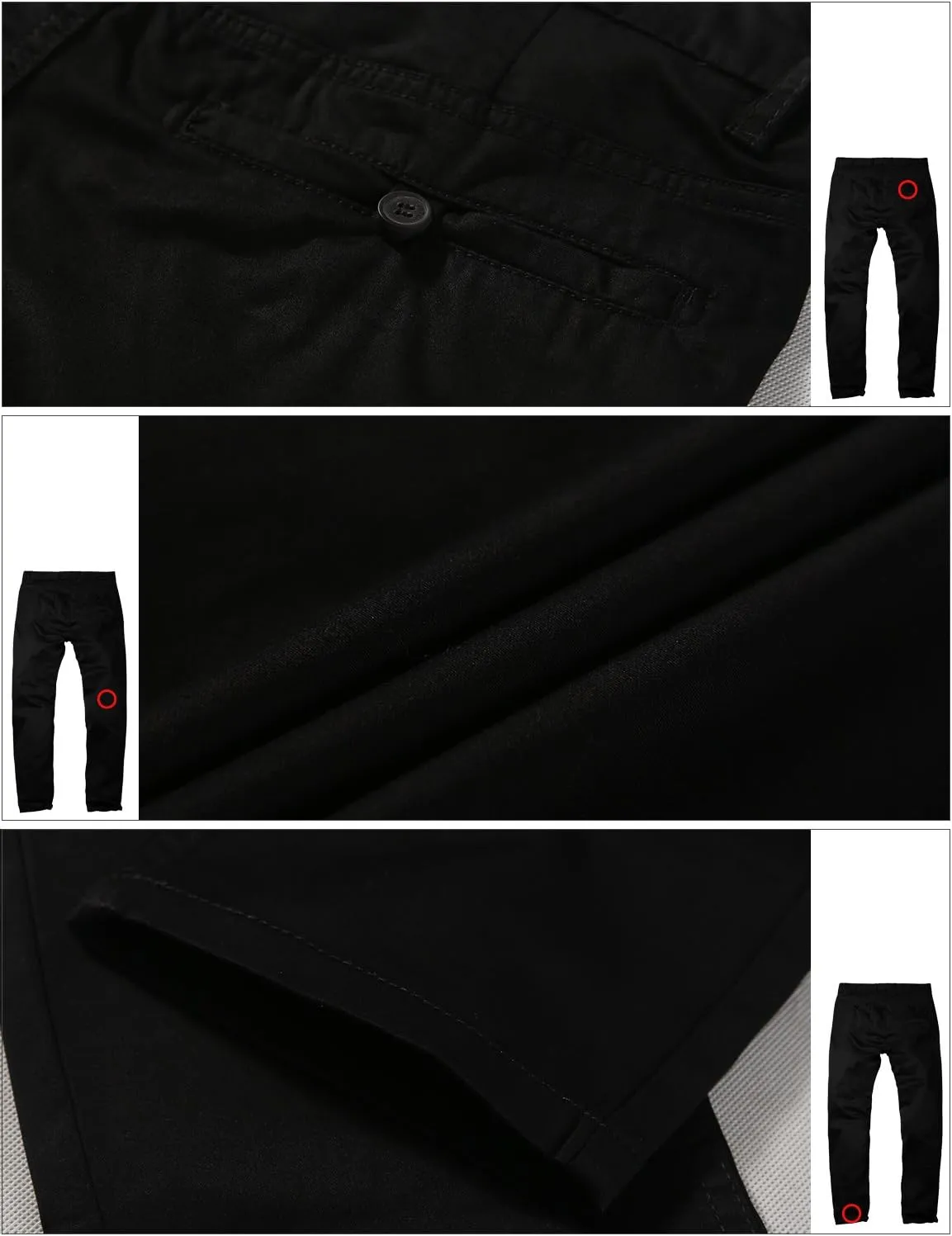 Match Men's Slim Tapered Stretchy Casual Pants