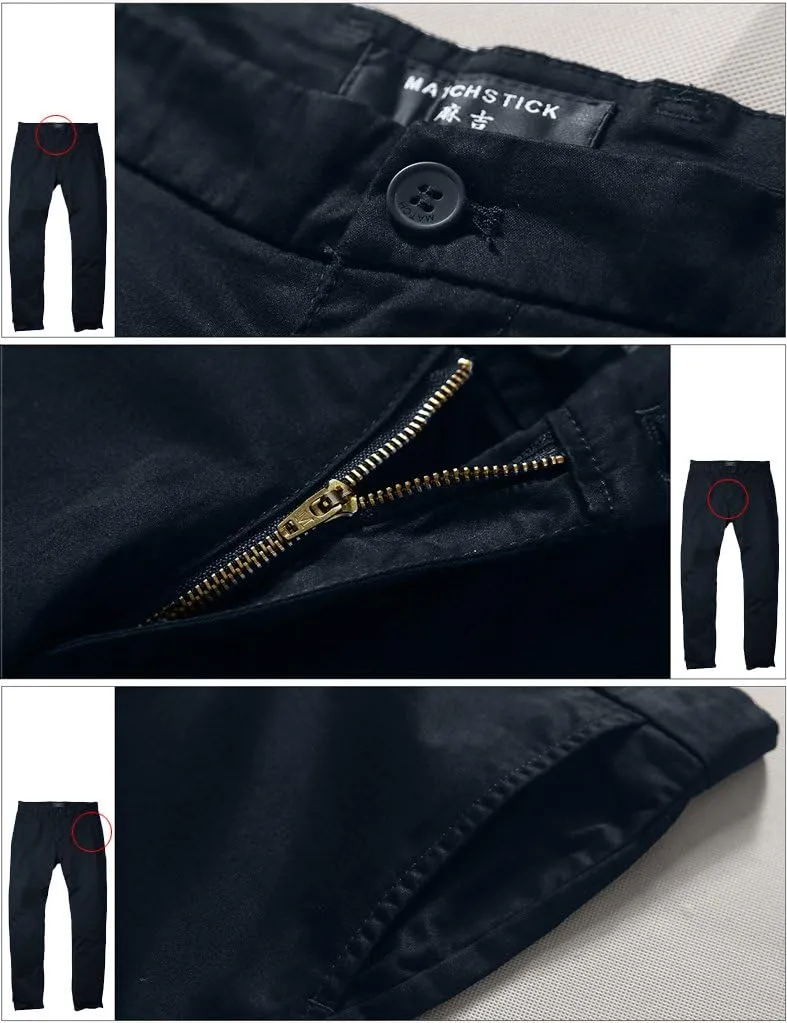 Match Men's Slim Tapered Stretchy Casual Pants