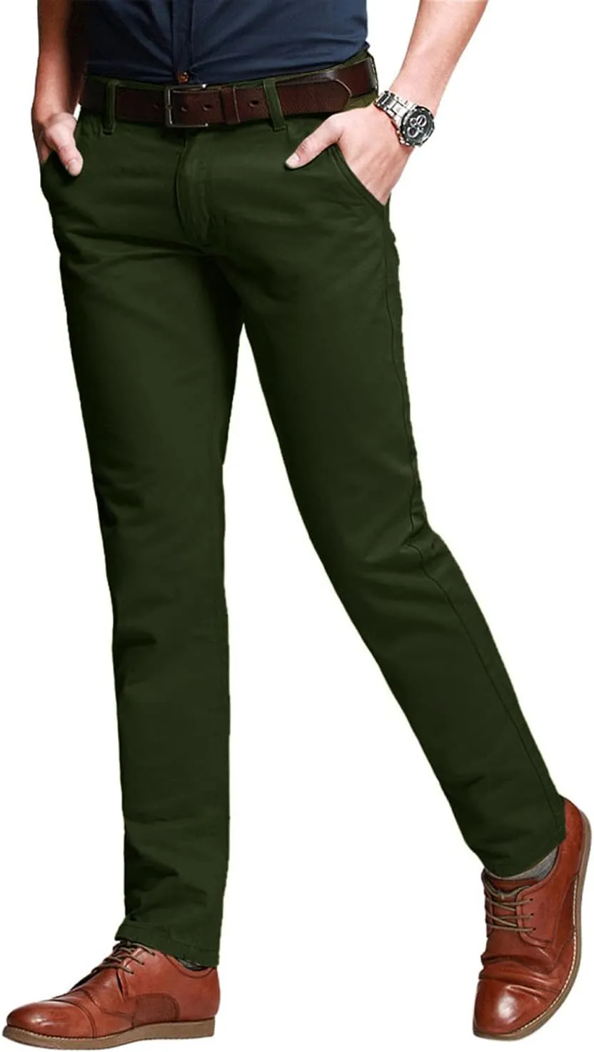 Match Men's Slim Tapered Stretchy Casual Pants