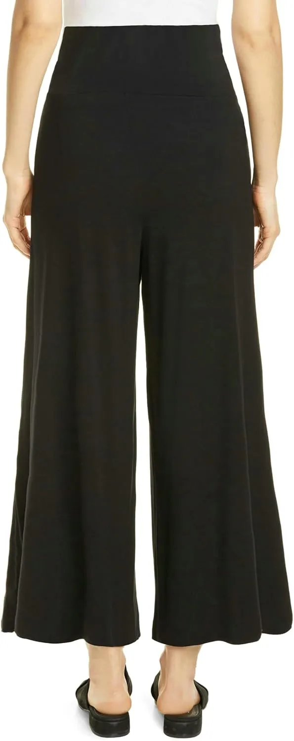Maternity Wide Leg Palazzo Pants with Pockets - 28" Loose Maternity Flowy Pants for Pregnant Women, Work & Lounge