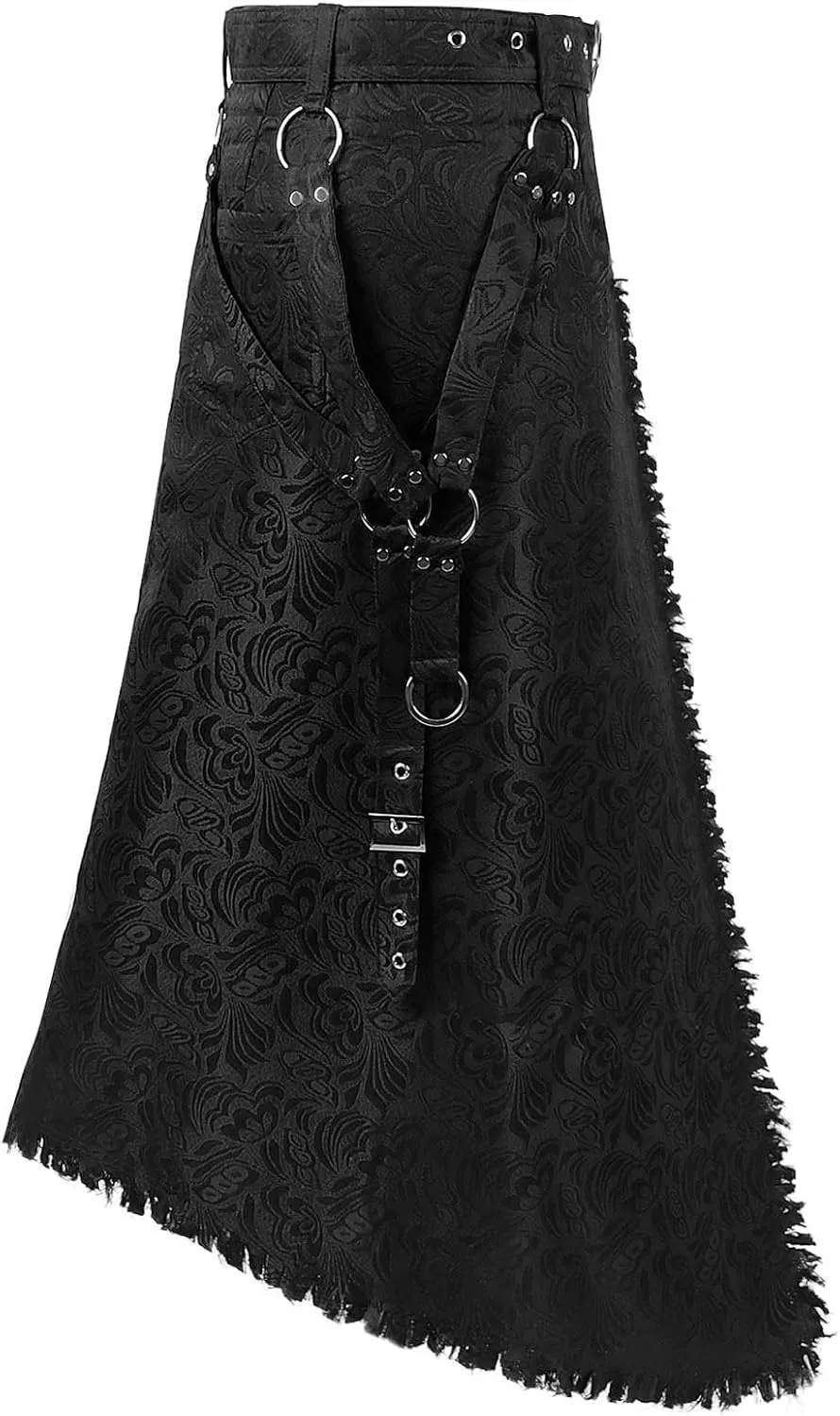 Men Gothic Skirt Mens Pleated Skirt Short Faux Leather Skirt Victorian High Waist Pencil Skirts Gothic Punk Skirt
