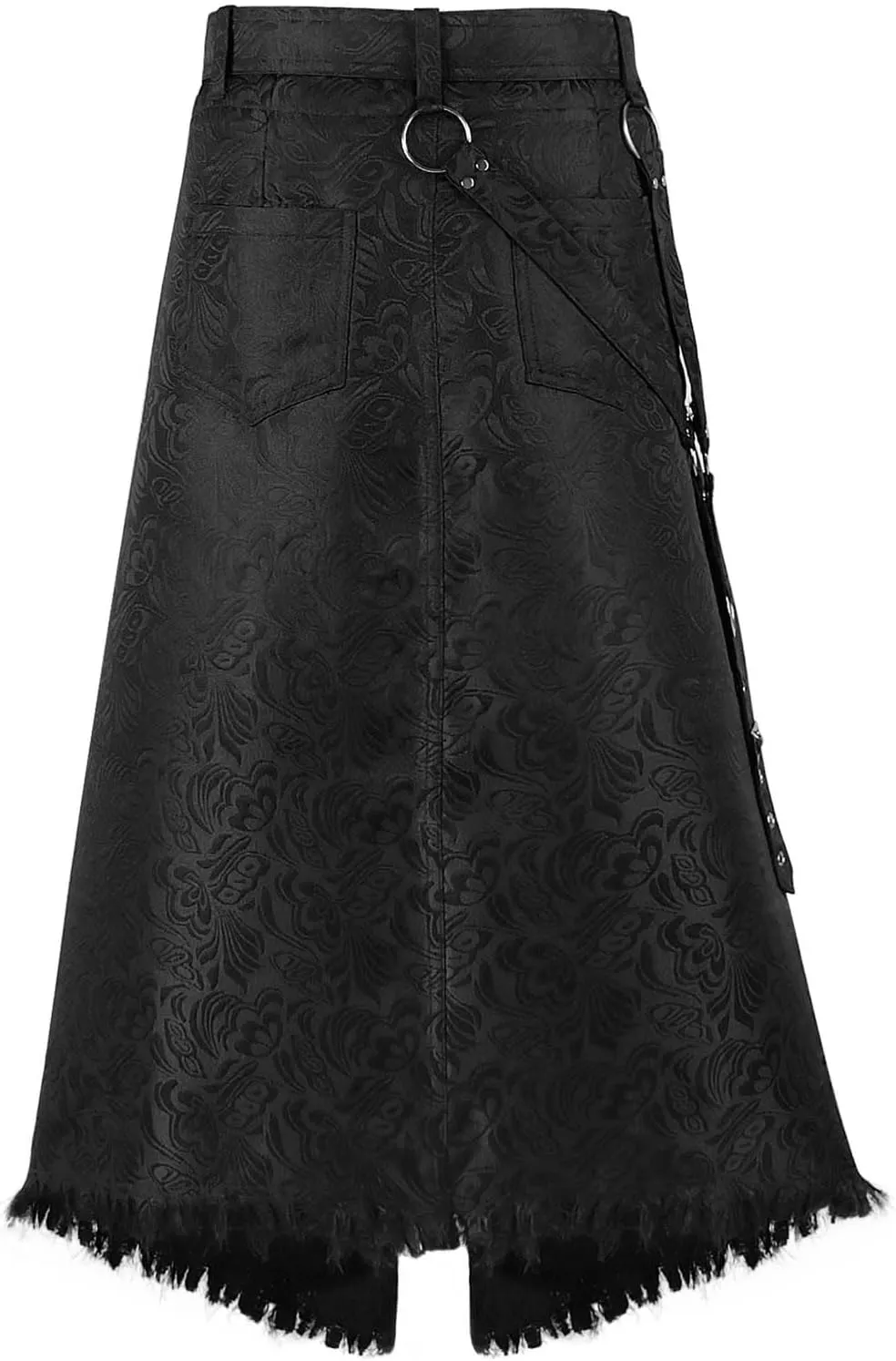 Men Gothic Skirt Mens Pleated Skirt Short Faux Leather Skirt Victorian High Waist Pencil Skirts Gothic Punk Skirt