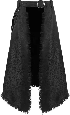 Men Gothic Skirt Mens Pleated Skirt Short Faux Leather Skirt Victorian High Waist Pencil Skirts Gothic Punk Skirt