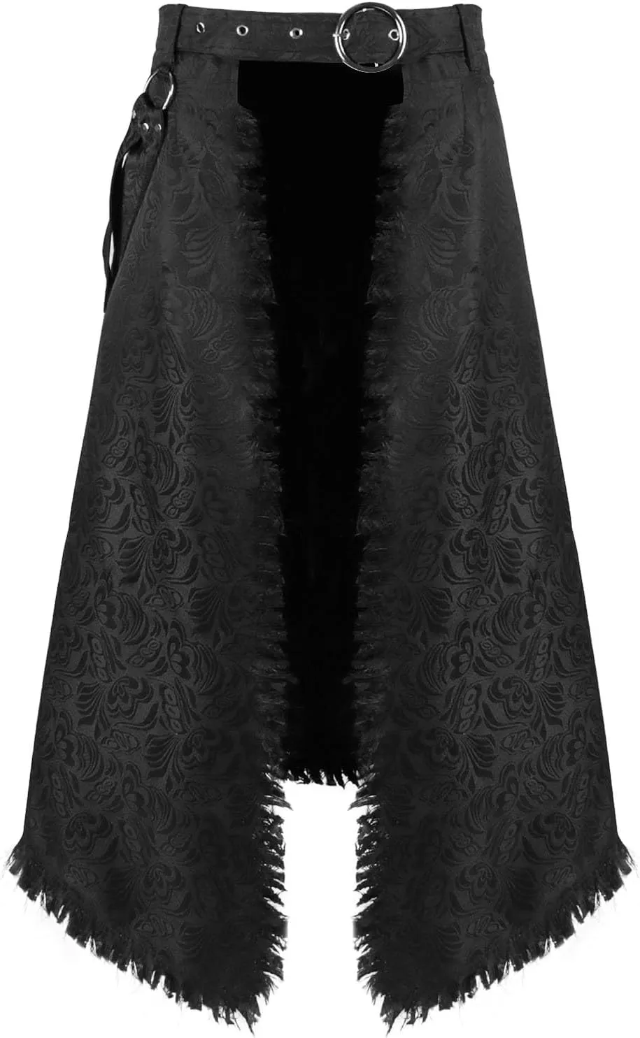 Men Gothic Skirt Mens Pleated Skirt Short Faux Leather Skirt Victorian High Waist Pencil Skirts Gothic Punk Skirt