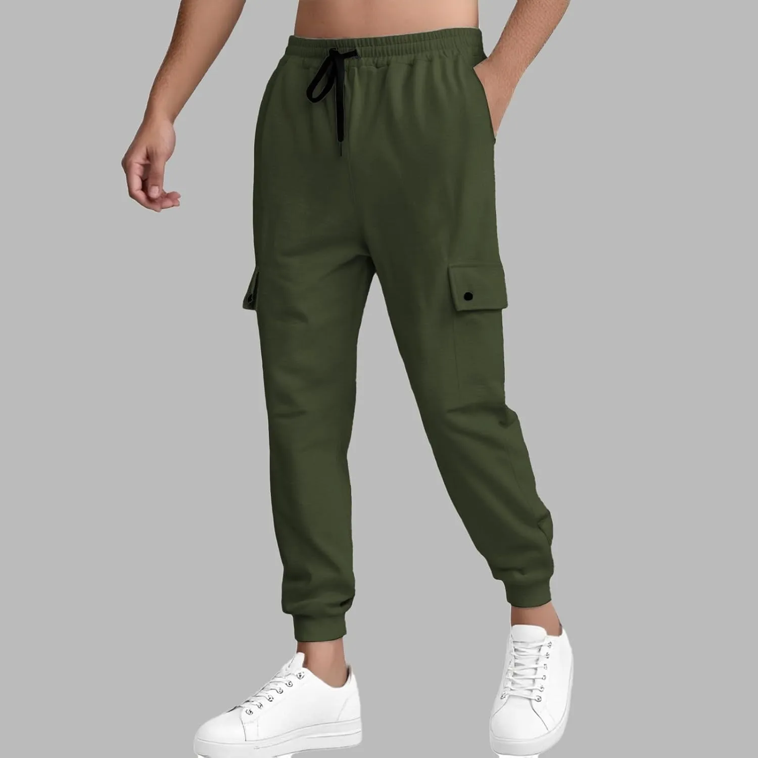 Mens Sweatpants with Pockets Jogger Jeans Linen Thermal Stretch Hiking Joggers Resort Wear Yoga Big and Tall Cargo