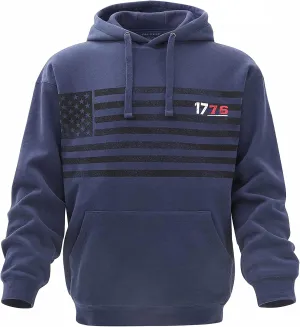 Men's USA Flag Patriotic Hoodie Ultra Soft Heavyweight Sweatshirt
