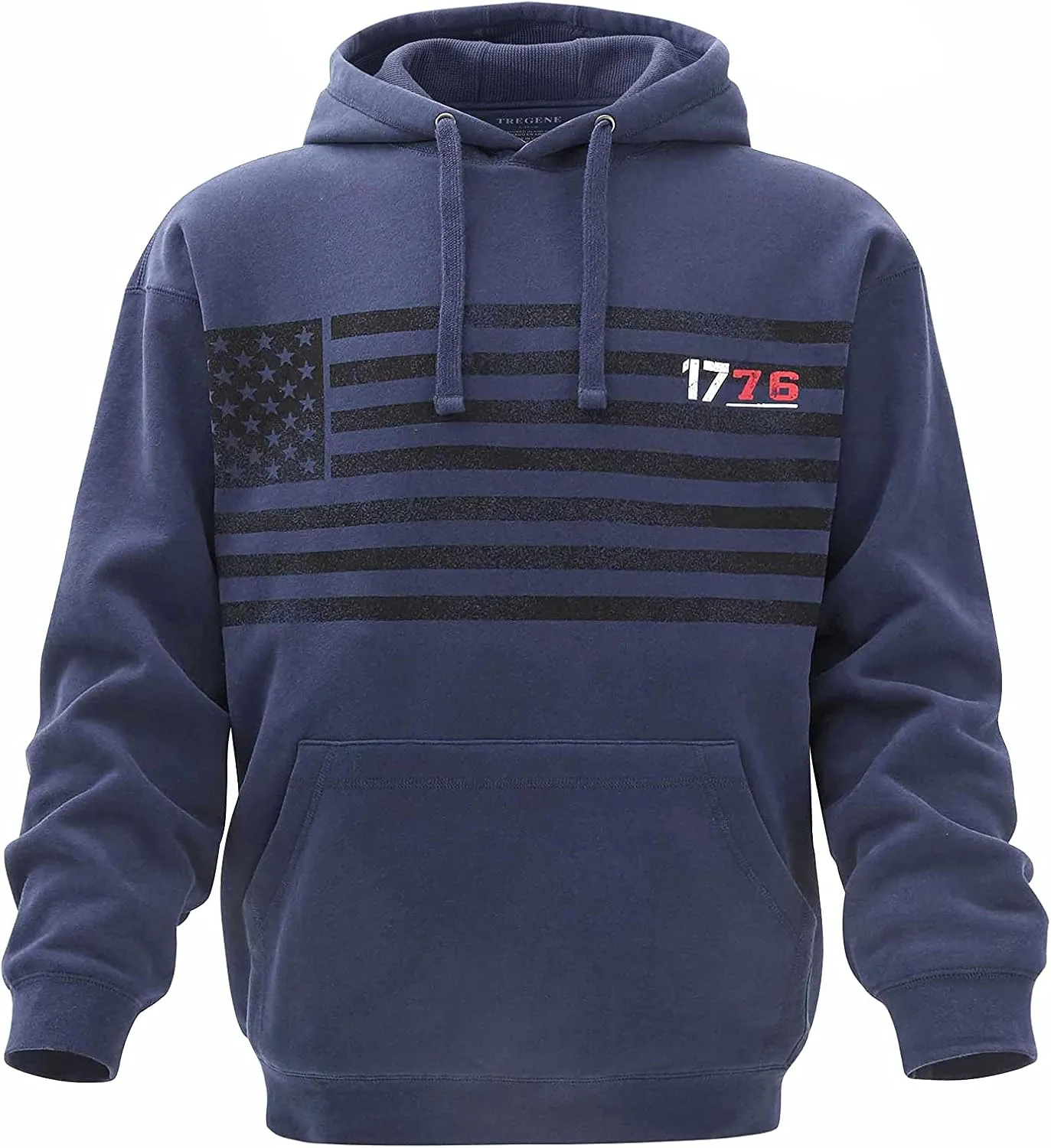 Men's USA Flag Patriotic Hoodie Ultra Soft Heavyweight Sweatshirt
