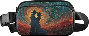 Mini Belt Bag Waist Packs Waist Pouch Crossbody Bags Character Romantic for Workout Running Travelling Hiking