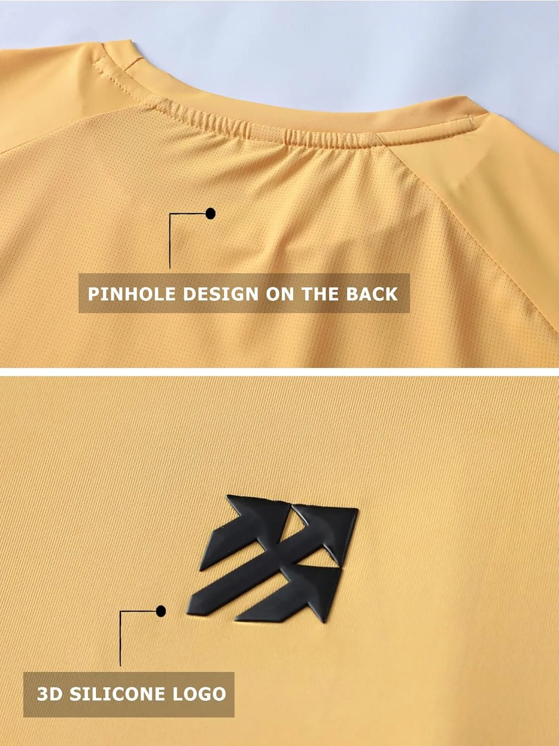 Moisture Wicking Soft Running Pickleball Workout Shirts for Men