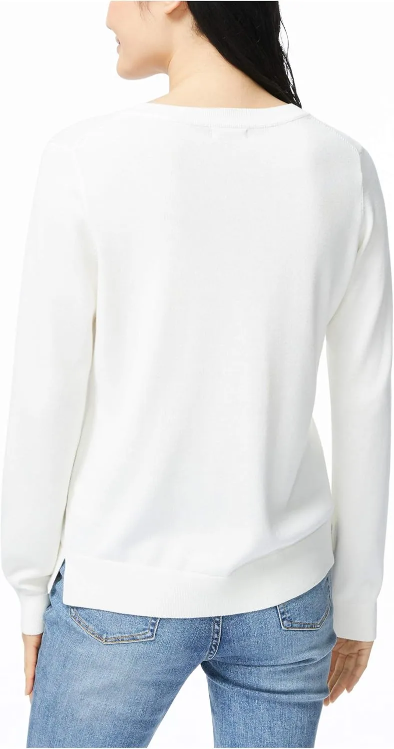 Nautica Women's Sustainably Crafted Super Soft Crew Neck Sweater