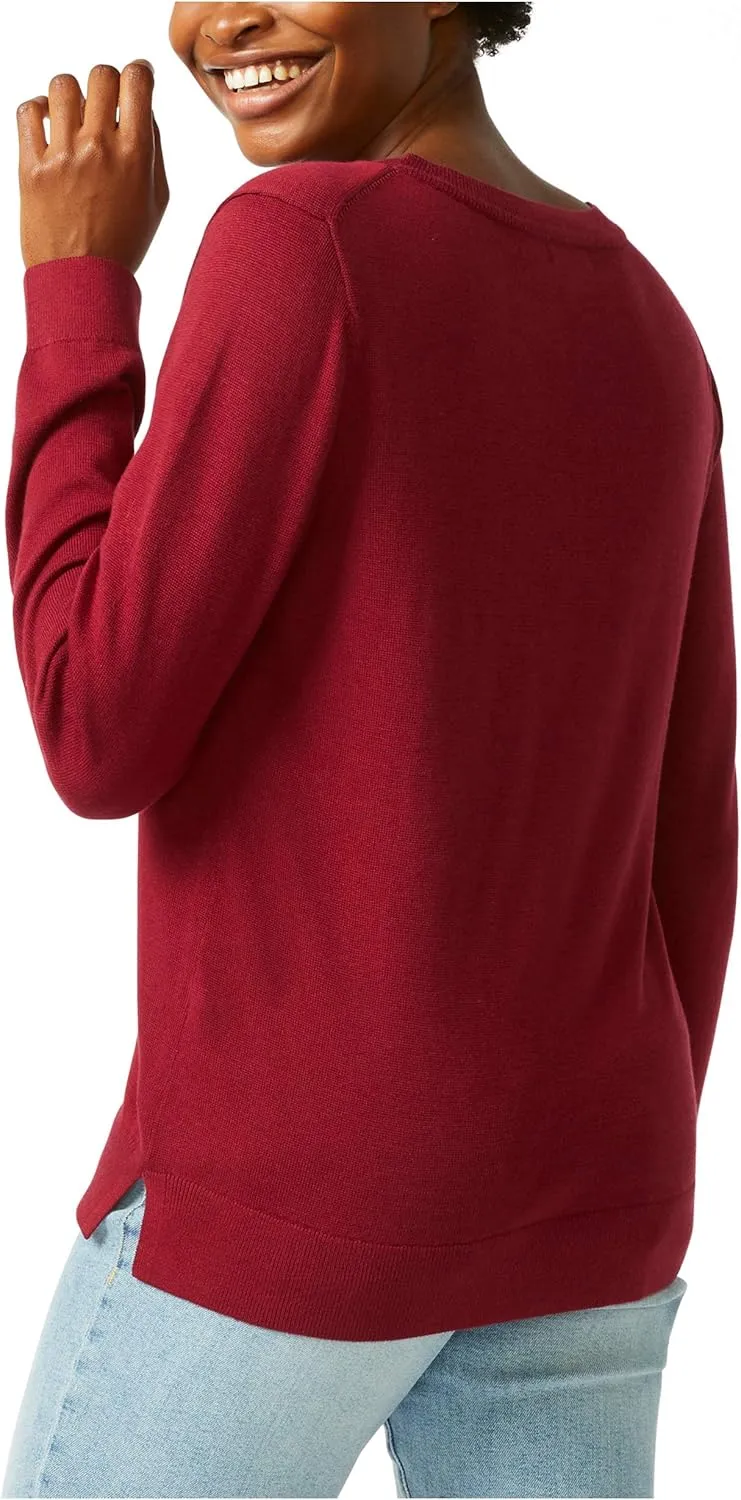 Nautica Women's Sustainably Crafted Super Soft Crew Neck Sweater