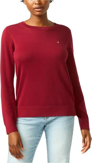 Nautica Women's Sustainably Crafted Super Soft Crew Neck Sweater