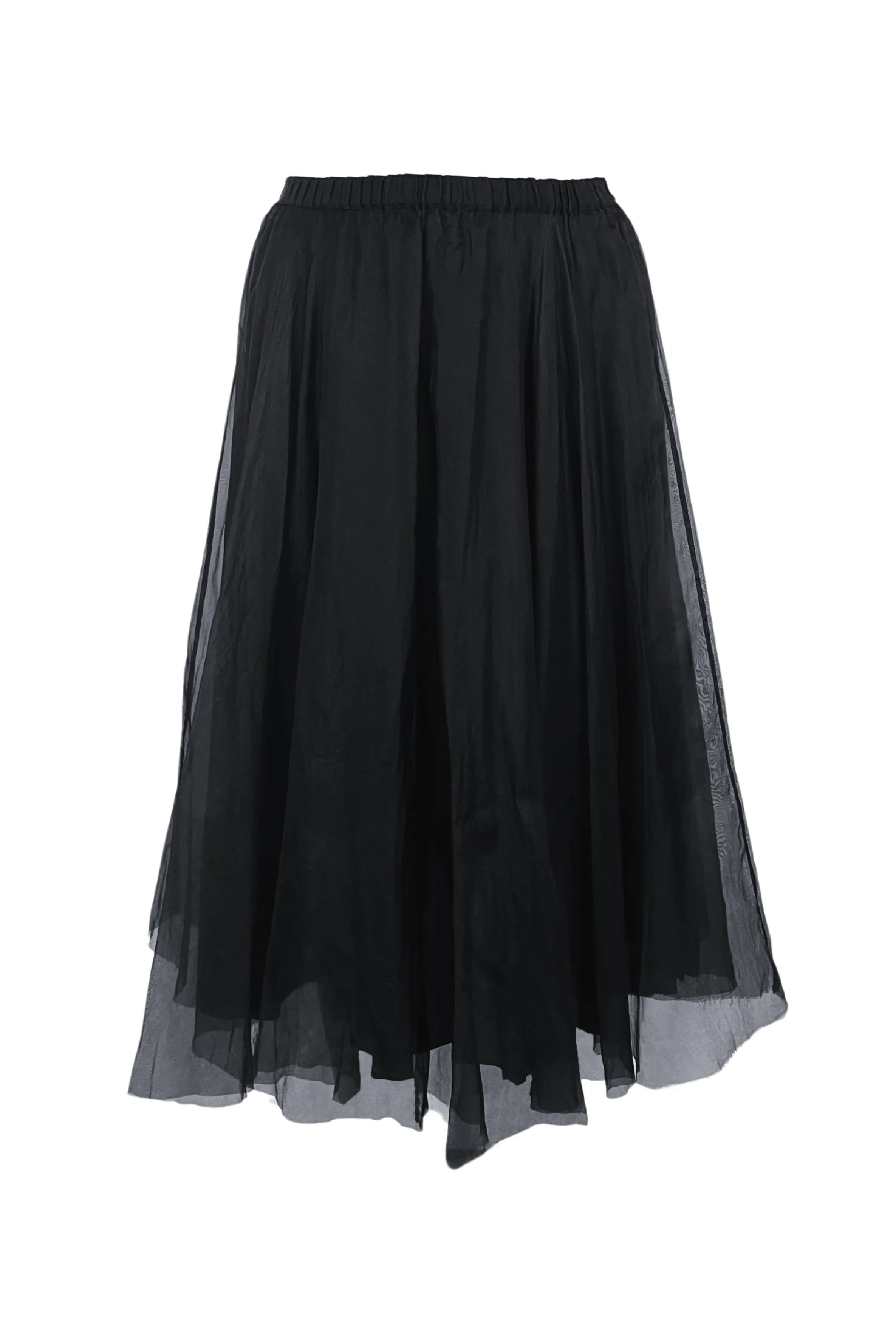 Organza Maxi Skirt in Black