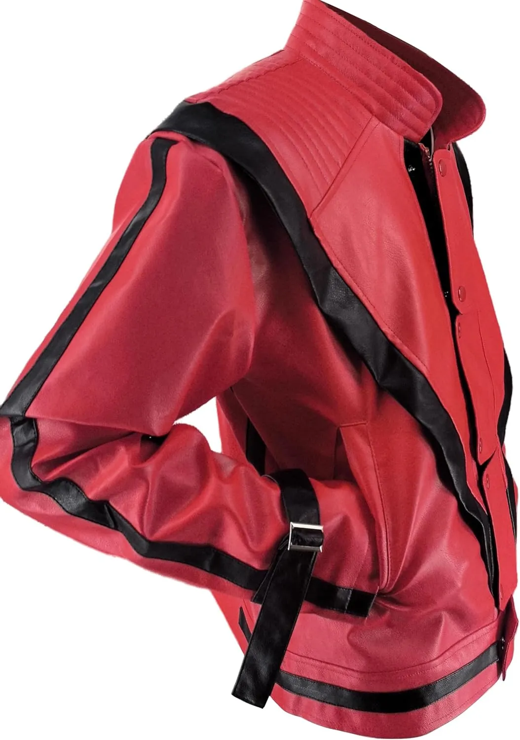 Red Leather Jacket for Audlts Kids Tolloder Dance Costumes Celebrate Festival Dress Halloween