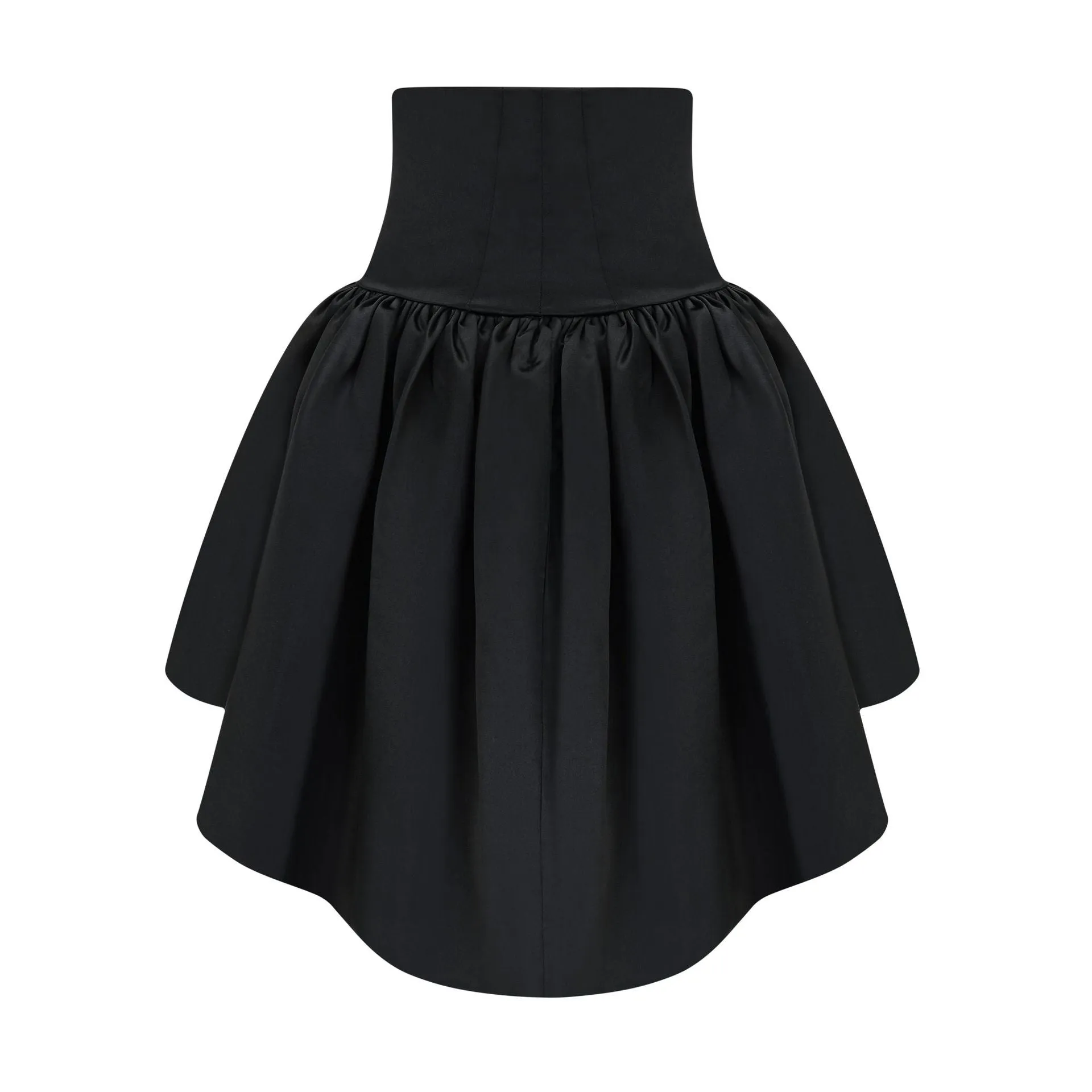 Retro Puffy Sleeve Sweetheart Floral Organza Two-piece Prom Dress