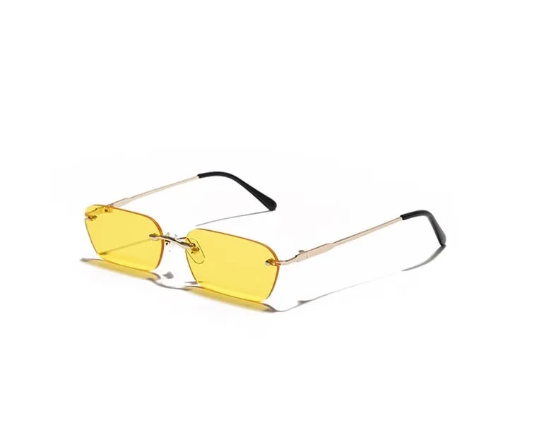Rimless Rectangle Sunglasses