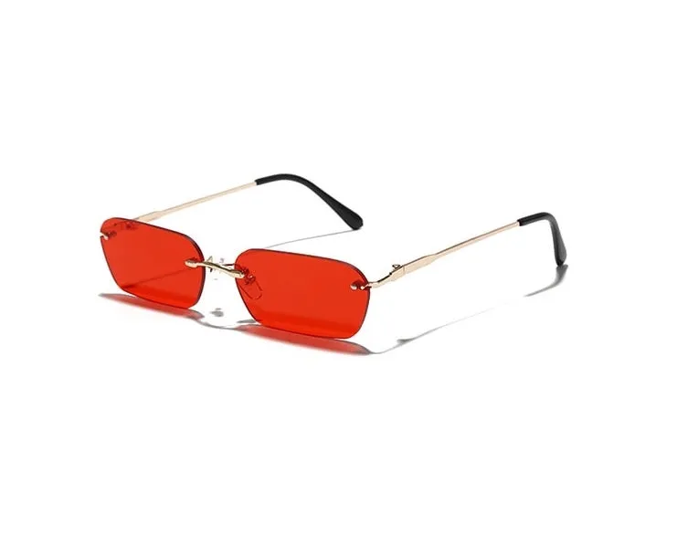 Rimless Rectangle Sunglasses