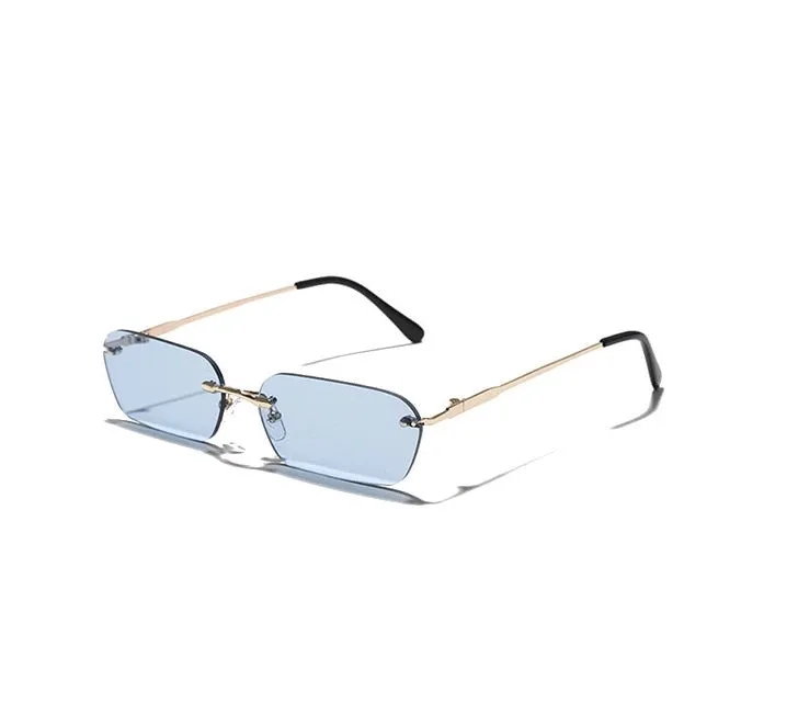 Rimless Rectangle Sunglasses