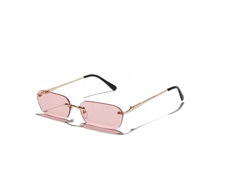 Rimless Rectangle Sunglasses