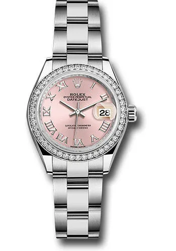Rolex Lady Datejust Automatic Pink Dial Ladies Oyster Watch 279384PRO