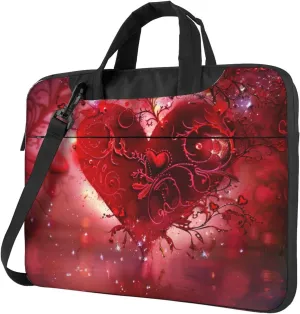 Romantic Heart Laptop Tote Bag Travel Business Computer Bag Work Bag for Men Women