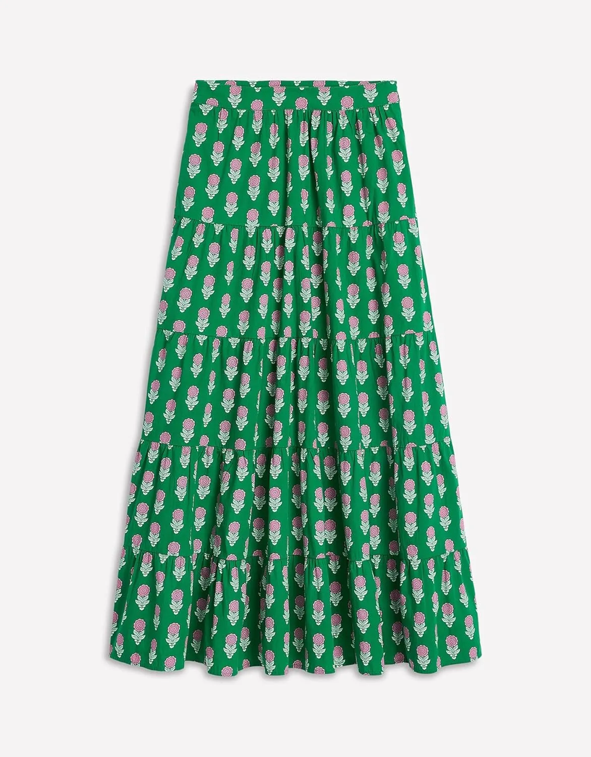SCOFEEL Women's Floral Print Maxi Skirt High Waist A-Line Flowy Beach Long Boho Skirt with Pockets