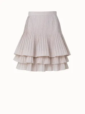 Short A-Line Triple Layer Pliss Skirt