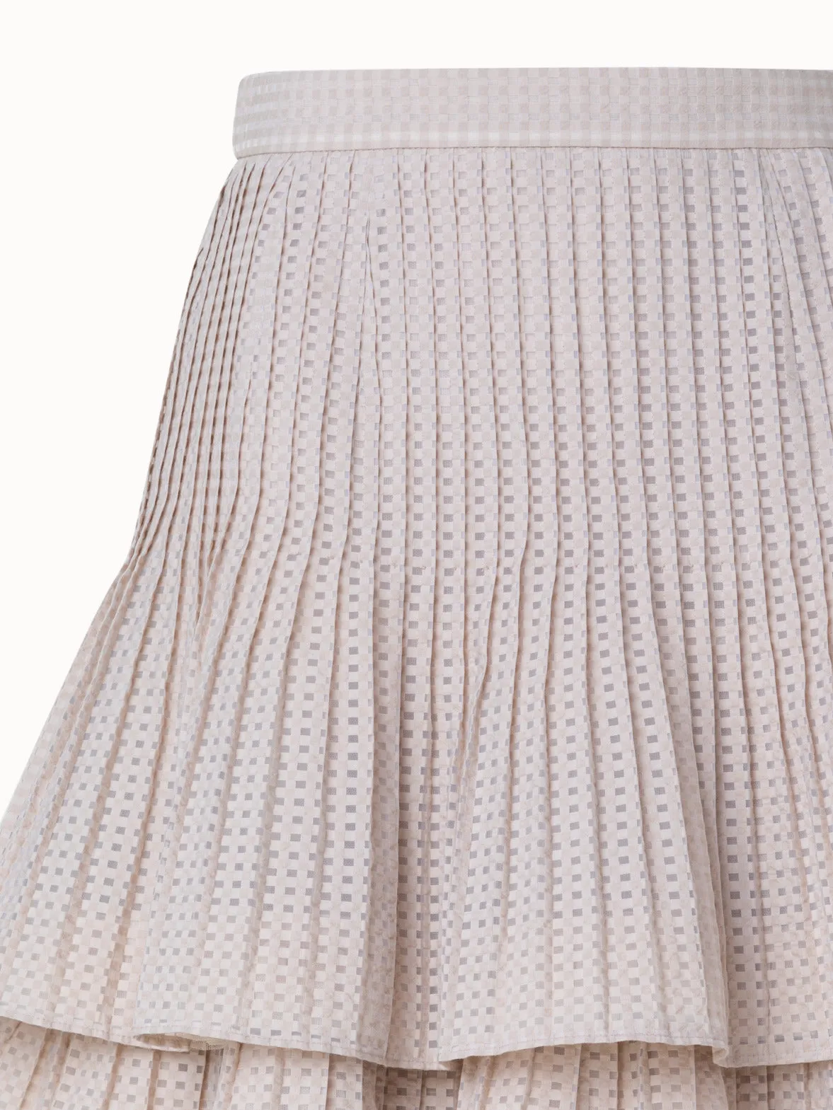 Short A-Line Triple Layer Pliss Skirt