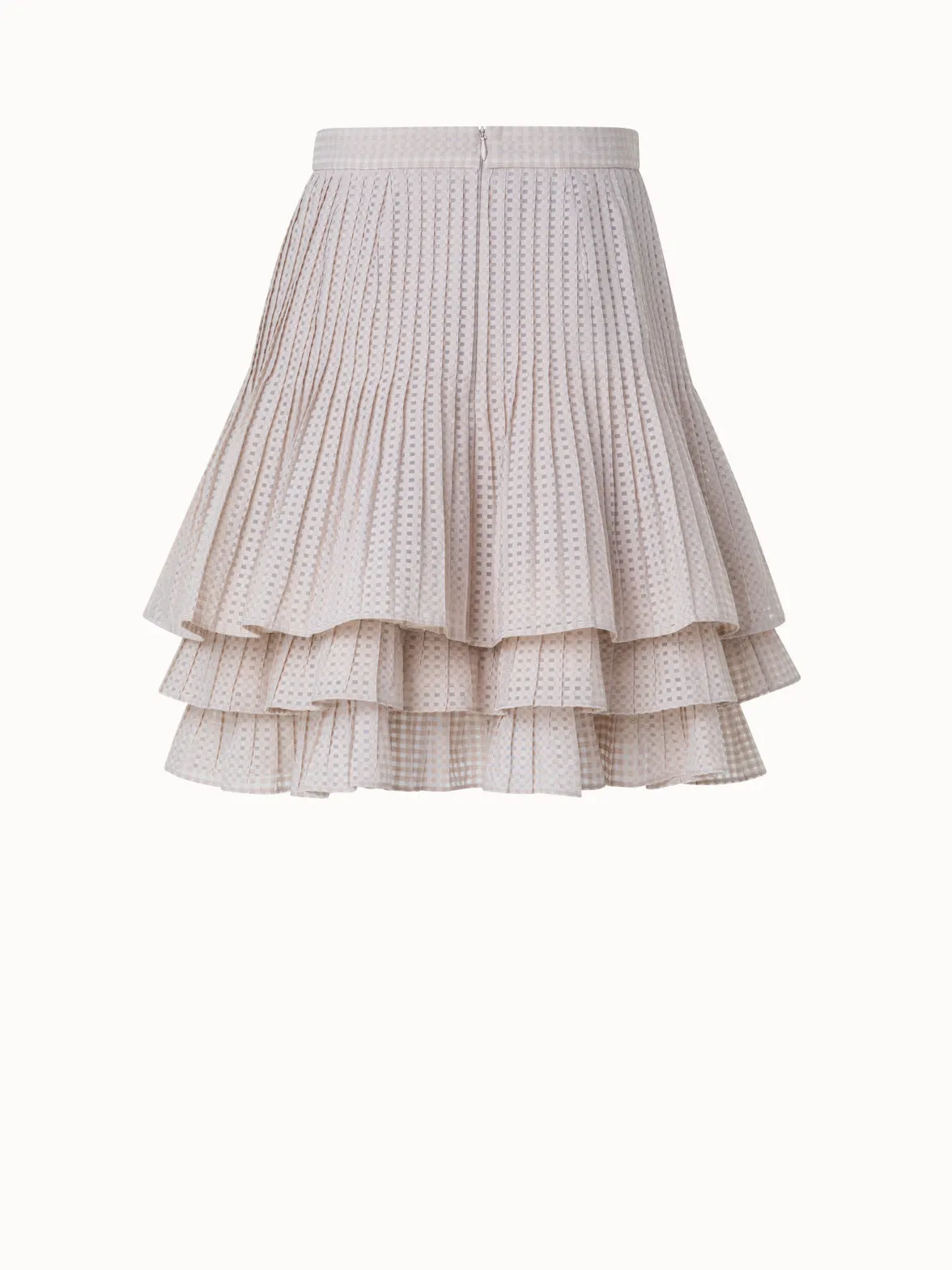 Short A-Line Triple Layer Pliss Skirt