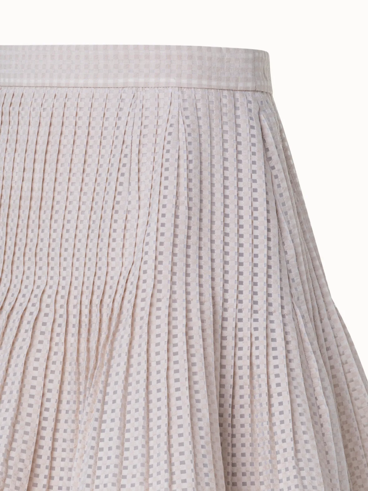 Short A-Line Triple Layer Pliss Skirt