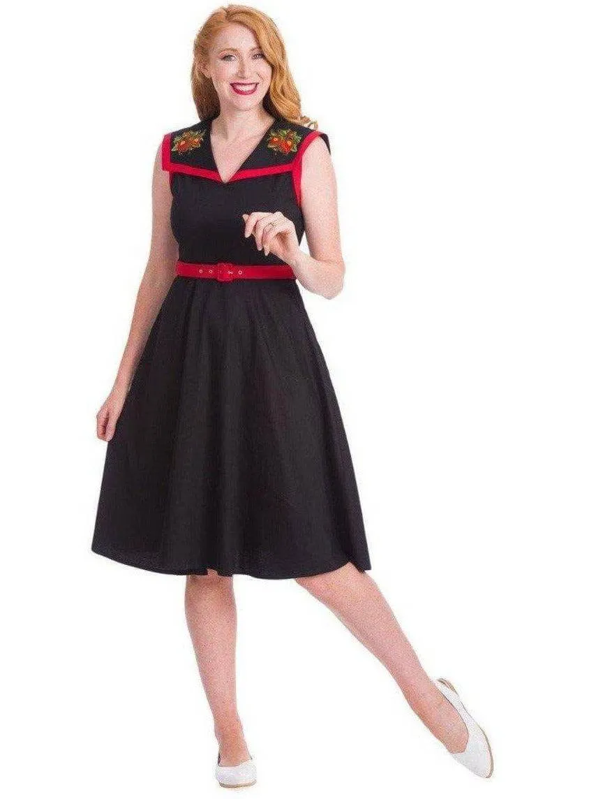 Strawberry Fields Collar Swing Dress