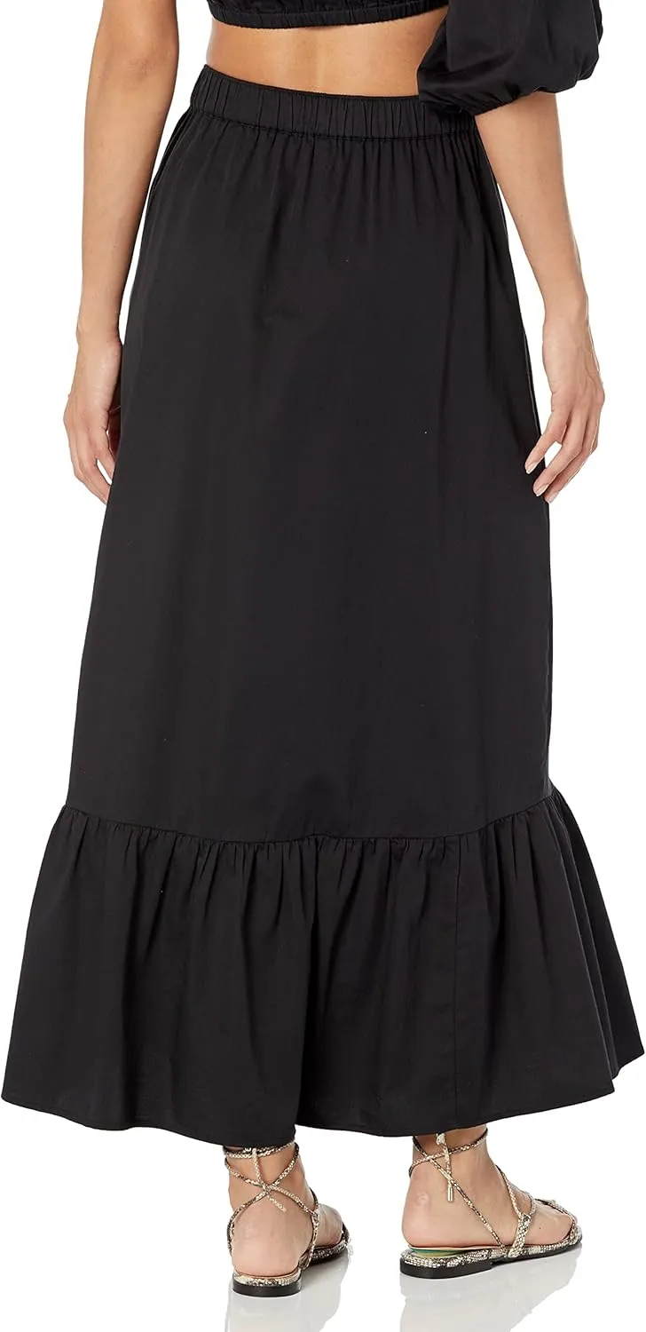 The Drop Women's Anupa Cotton Tiered Midi Skirt