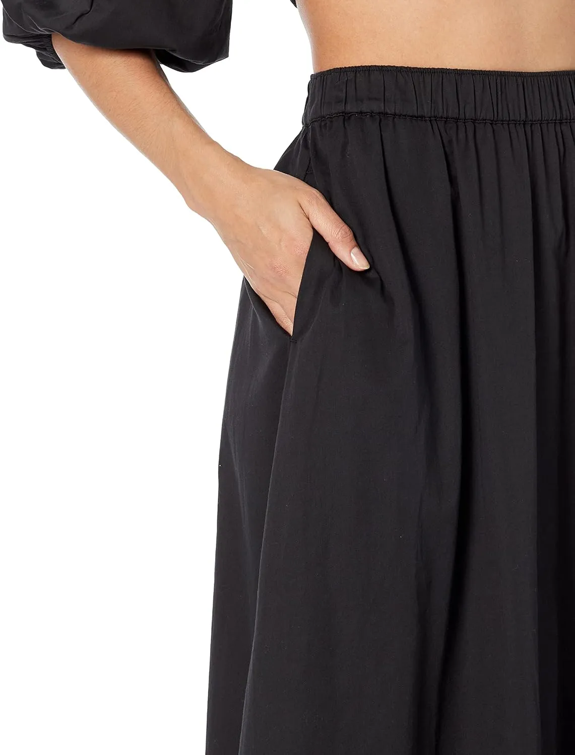 The Drop Women's Anupa Cotton Tiered Midi Skirt