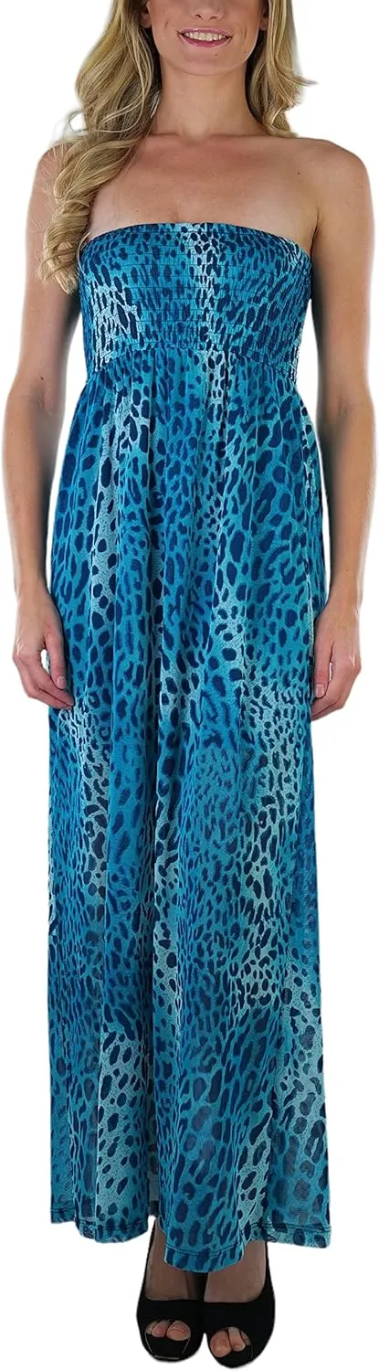 ToBeInStyle Women's Strapless Rayon Tube Dress