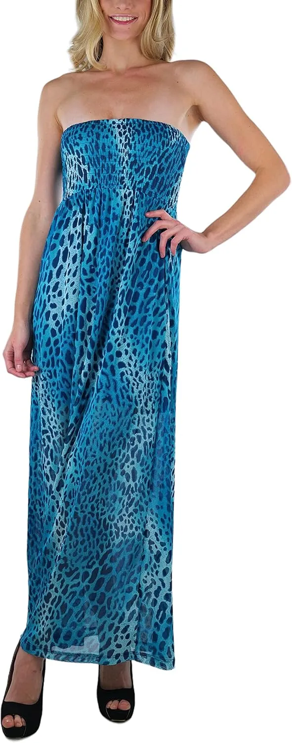 ToBeInStyle Women's Strapless Rayon Tube Dress