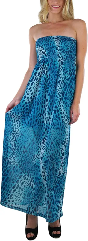 ToBeInStyle Women's Strapless Rayon Tube Dress