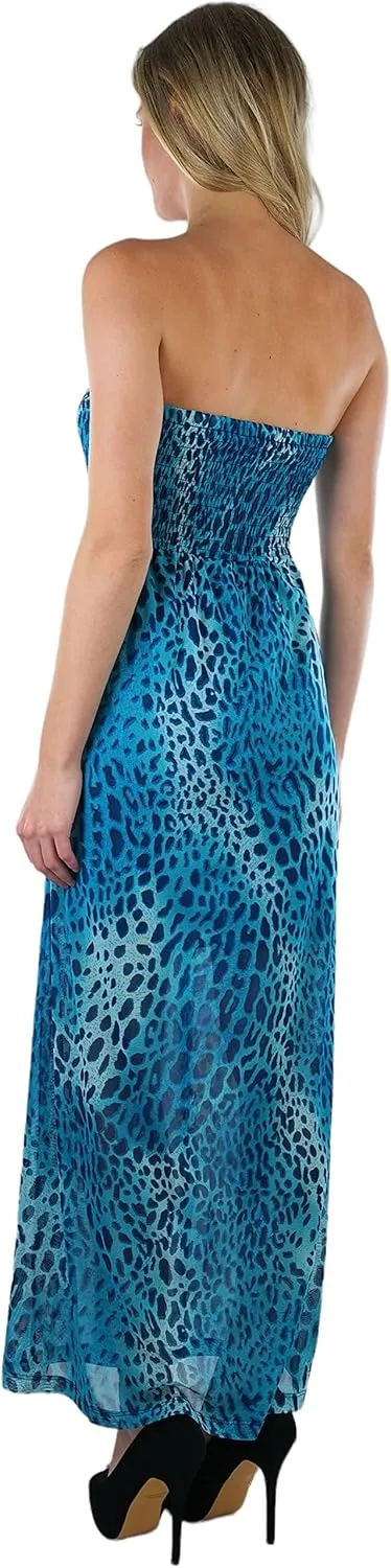 ToBeInStyle Women's Strapless Rayon Tube Dress