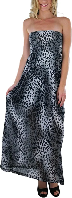 ToBeInStyle Women's Strapless Rayon Tube Dress