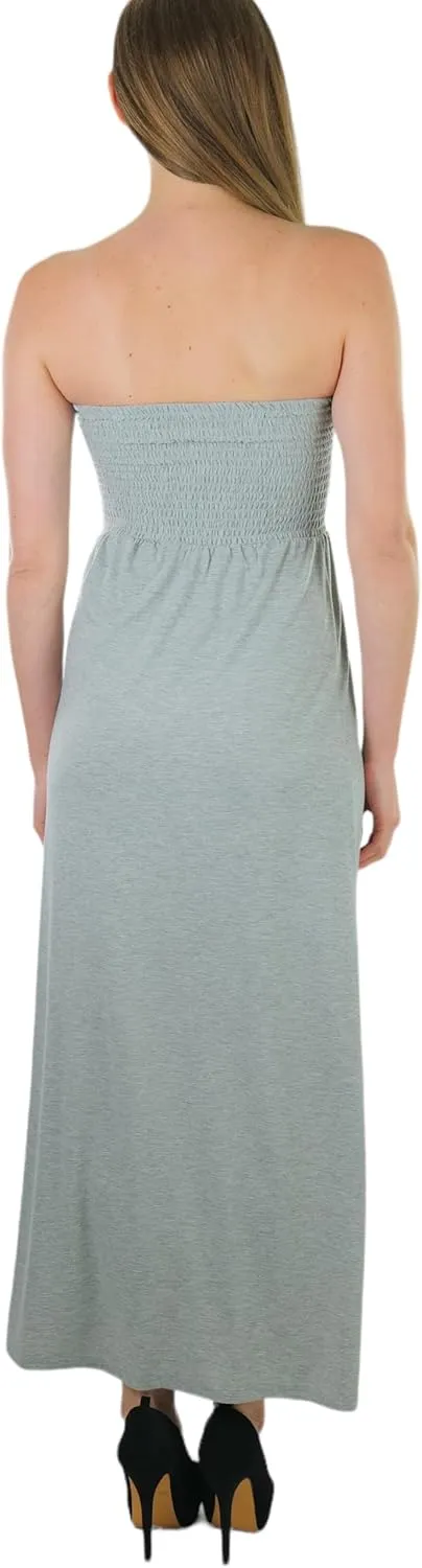 ToBeInStyle Women's Strapless Rayon Tube Dress
