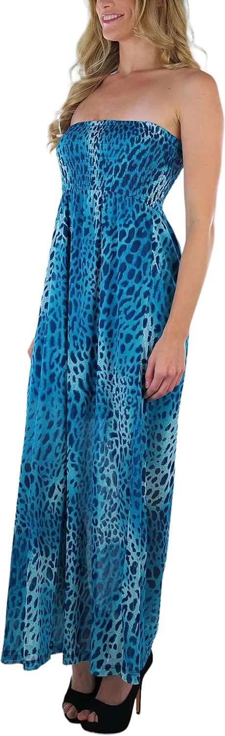 ToBeInStyle Women's Strapless Rayon Tube Dress
