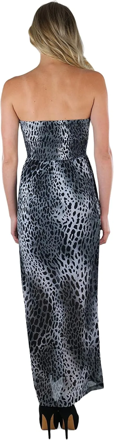 ToBeInStyle Women's Strapless Rayon Tube Dress
