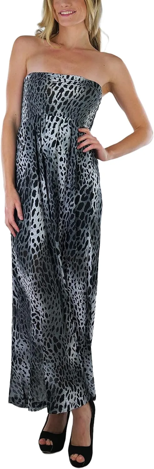 ToBeInStyle Women's Strapless Rayon Tube Dress