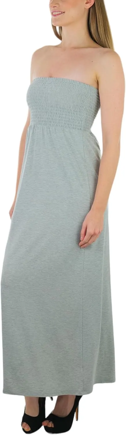 ToBeInStyle Women's Strapless Rayon Tube Dress