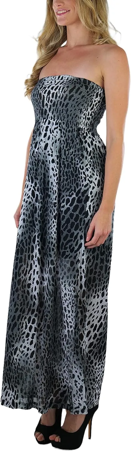 ToBeInStyle Women's Strapless Rayon Tube Dress