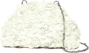 Trendy 3D Floral Clutch Purses for Women Wedding Flower Evening Handbag Party Prom Handbags Crossbody Bag 2025