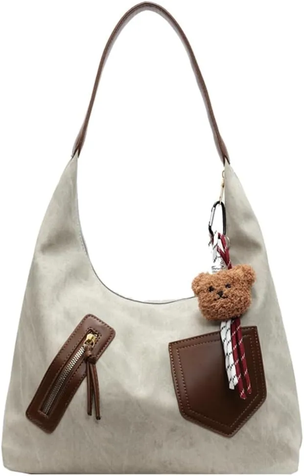 Trendy Vegan Leather Tote Bag Crescent Shoulder Bag Women Satchels Crossbody Purse Top-handle Handbag 2025