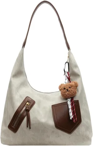 Trendy Vegan Leather Tote Bag Crescent Shoulder Bag Women Satchels Crossbody Purse Top-handle Handbag 2025